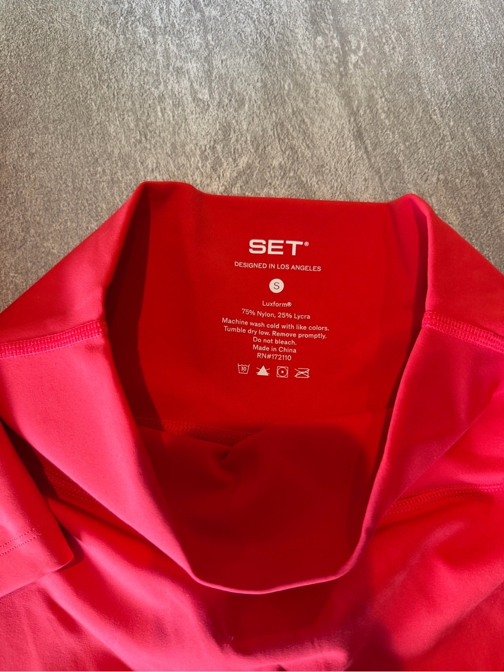 SET Active Luxform Studio Tank & Lux Shorts in Maraschino - Picture 6 of 8